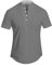 Herren T Männer Sommer Solide Stehkragen Kurzarm Lässige Lose Shirt Top Tumbler Tops (Grey, XXXXL)