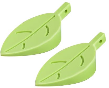 Door Stoppers Leaves 2 Pcs - Rubber Door Stoppers for Bottom of Door - Indoor Door Stopper, Three-Level - Protector Door Wedge, Hanging
