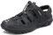 SAGUARO Sandales de Trekking pour Homme Femme à Bout Fermé d'été Outdoor Sport Chaussures Confortables Respirantes Sandales de Randonnée Noir 45 EU