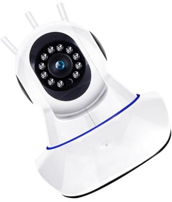 HOMSFOU WiFi Camera Ferngesteuerte Kamera Drahtlose Kamera Videokamera Ip Kamera Baby Kamera W-LAN Kabellos Monitor Weiß P Camera