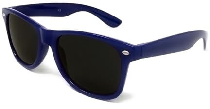 Adults Classic Sunglasses with UV400 Protection - Unisex (Dark Blue)