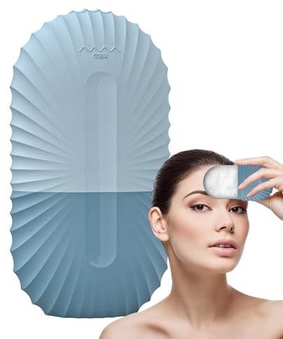 Ice Face Roller, 6,2 x 4,4 x 11,4 cm, Gesichts-Eisform, Kühlrolle, Massage, Silikon-Eisroller, Hautpflege-Werkzeug, Massage-Gesichtsroller hellt Haut, Augen und Hals auf natürliche Weise pflegt