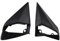 YUCKMZ Auto Außenspiegel 2tlg Seitenspiegel Dichtung Gummi Set Rechts und Links Kompatibel mit W201 W124 S124 A124 C124 A1248107716 A1248100879