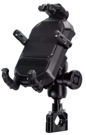 JDUYHS Porte Telephone Moto pour Harley Davidson Street Glide CVO, Universel Porte Telephone Moto Support Telephone Moto Etanche Porte Téléphone Vélo avec Amortisseur, B U-Shaped Handlebar