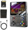 Bewinner X6 Retro Handheld Spielekonsole, 10000+ Spiele Tragbare Videospielkonsolen mit 3,5 Zoll IPS Bildschirm & Dual Joystick, Unterstützung Zum Anschließen eines Fernsehers (Transparent Schwarz)