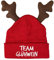 tshirtladen Team Glühwein Rentier Mütze lustiges Statement Beanie Mütze mit Spruch