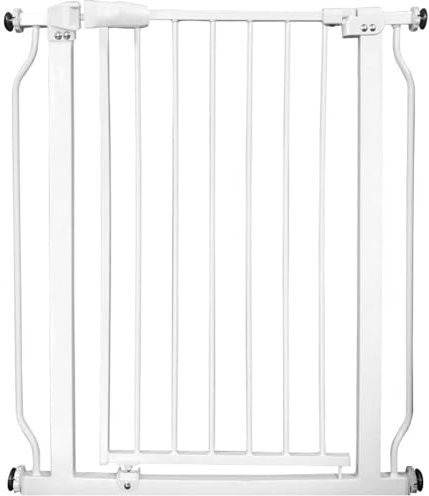XLIHAWY Babygitter, Einfaches Durchgangsschutzgitter, Druckmontierte Fensterschutzgitter Mit Automatischer Schließ-/Offenhaltefunktion Für Türen Treppen(122x78cm)