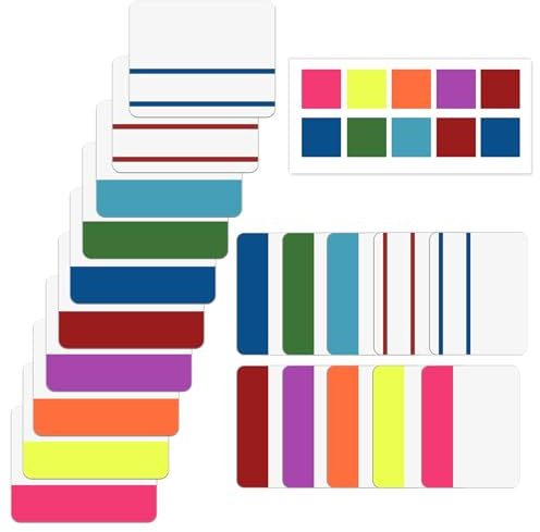Sticky Tabs, 2 Inch Tabs for Notebooks, File Folder Labels, Post It Tabs, Page Markers, Sticky Index Tabs, Page Tabs, Sticky Tabs for Books, File Labels for File Folders, Binders, Pack of 800