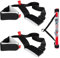 KCVV Sangles Porte-Skis Réglable Paquet de 2, Sangle Porte Ski, Attache Ski Scratch, Léger et Pratique Accessoires Ski, Sangle Ski pour Le Ski d'hiver et Autres Sports de Plein Air