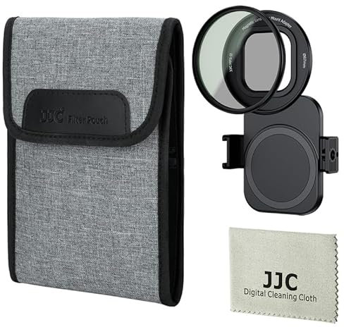 JJC Adattatore magnetico per filtro telefonico da 67 mm con set di filtri CPL per iPhone 14 15 16, 14 15 16 Pro, 14 15 16 Plus, 14 15 16 Pro Max, supporto per treppiede e accessori video