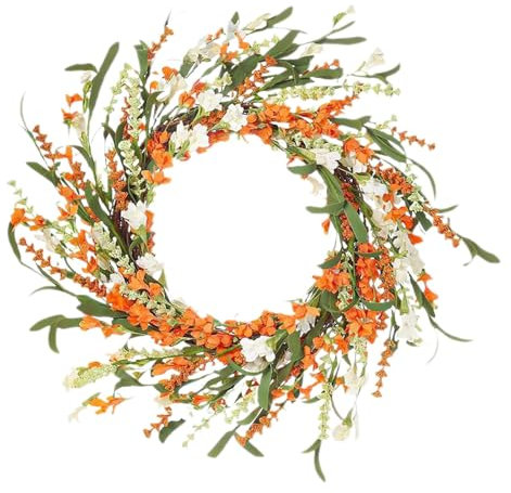 Bunter, Lebendiger Künstlicher Blumenkranz Aus Papier, Frühlingsblumenkranz, Handgemachter Frühlingsblumenkranz Für Fenster, Wand,