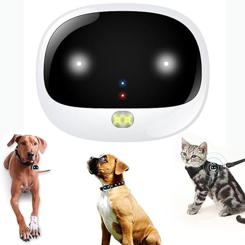 Rechargeable GPS Wireless Dog Fence With Tracker Collar For Medium Small Dogs - IP67 Waterproof Cats Track Locator - Small & Light Pets Anti-Lost Device - Voice Monitor/Low Battery Alarm Included