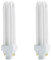Bynome 4 Pin Light Bulbs,PLC G24q-2 18W Energu Saving Compact Fluorescent Lamp,CFL Bathroom Light Bulbs,840 Warm White 2700K,1200LM,2U Shape,AC 220V-240V (G24q-2 18W 2700K)