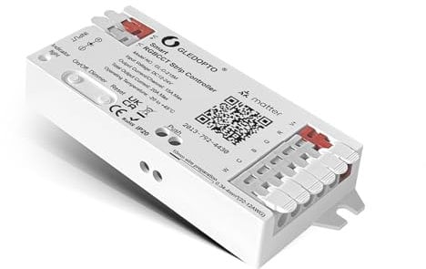 GLEDOPTO Controller LED Smart RGBCCT Strip Controller PWM Dimming APP Voice Control Matter Protocol Work with HomeKit Alexa