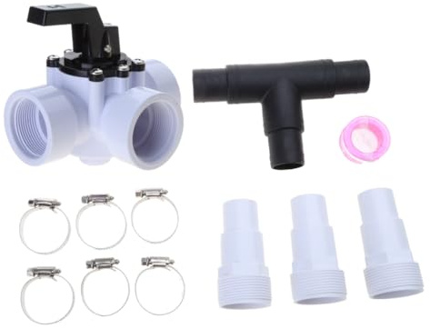 Vannes de dérivation de piscine 3,8 cm 3 voies filetées femelles de rechange