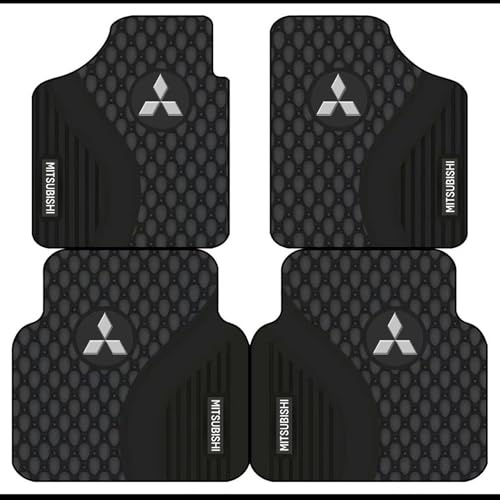 WEQTYSAB Auto Bodenmatte, für Mitsubishi Lancer VIII 2007-2017 Vorne Hinten wasserdichte rutschfeste Abriebfest Coverage Schutz Fussmatten Zubehör