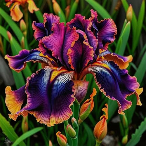 Nachhaltige Geschenke, Super Kollektion, Schnell-Wachsend, Ideale Iris, Sehr Exklusiv, Gartendekoration, Gartendeko FüR DraußEn, 4zwiebeln-F