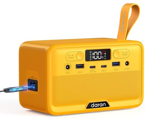 Tragbare Powerstation, 100W, 89,6Wh, 1,15 kg, USB-A 18W, USB-C 45W, AC-/Solarladung 40W, für Camping, Reisen und Outdoor-Notstromversorgung