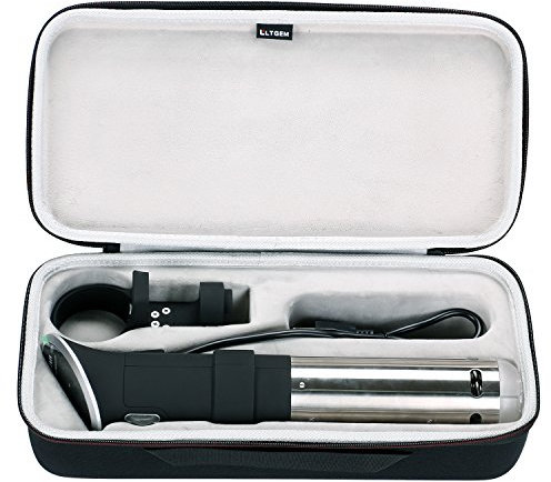 LTGEM Koffer kompatibel mit Anova Culinary Sous-Vide-Präzisionskocher 2.0/3.0/Pro, Schwarz + Grau (nur Gehäuse)
