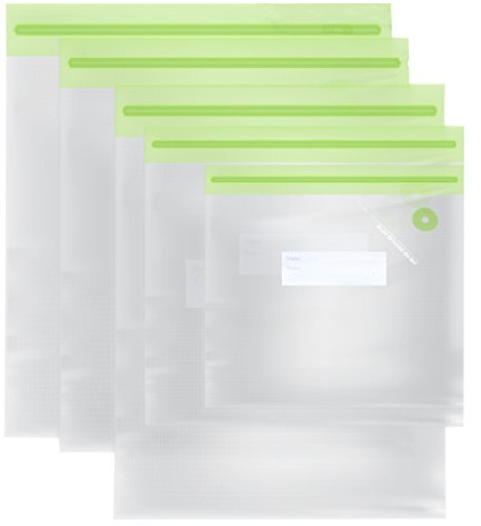 TM Electron TMVAC270 Set mit 10 Zip-Beuteln zum Vakuumieren, wiederverwendbar