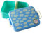 RICE Lunchbox mit Trenner blau Wolken