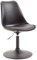CLP Sedia Pranzo Regolabile Maverick In Polipropilene I Sedia Design Rosa Scandinavo Base Tonda In Metallo, Colore:nero, Colore del telaio:nero