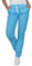 B-well Dante Pantalón Sanitario Mujer Pantalones Sanitarios Mujer Uniformes Sanitarios Mujer 5 Bolsillos, Unisex, Cintura elástica Azul Claro XS