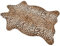 MACEVIA Leoparden-Teppich, Geparden-Druck, Western-Dekor für Wohnzimmer, Schlafzimmer, Kunsttierbereich, rutschfest, 110 cm L x 75 cm B (1,1 m x 0,7 m)