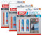 tesa Klebenagel Tapeten & Putz 1kg im 3er Pack - höhenverstellbar - selbstklebender Nagel - ideal für Leinwand & Keilrahmen - hält bis 1kg/Nagel - spurlos ablösbar