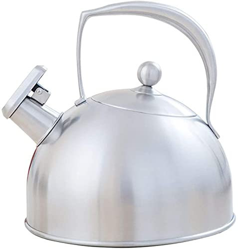ZHANGZONG Bouilloire INOX Théière en Fonte Bouilloire sifflante Bouilloire Vintage Bouilloire en Acier Inoxydable, Bouilloire à ébullition Rapide, exquise et Belle. Universelle pour Toutes Les pla