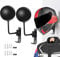 SANGMO 180° Motorcycle Helmet Rack, Rotation Metal Helmet Holder Wall Mounted Helmet Rack Motorcycle with 2 Hooks Helmet Hanger for Motorcycle Bike Coats, Caps, Baseballs and Rugby Helmet (2 Pack)