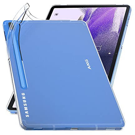 ebestStar - Coque pour Samsung Galaxy Tab S7 FE T730, 5G T736B, Etui Protection Silicone Transparent Antichoc, Souple Slim, Transparent