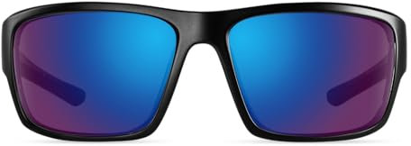 Enchroma Farbblinde Brille – Modoc – Farbkorrektur und Verbesserung der Brille für den Außenbereich bei Deutan und Protan Farbenblindheit, Schwarz / Schiefergrau