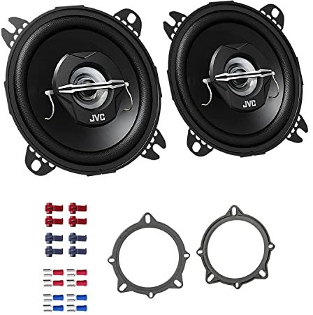 JVC Auto Lautsprecher Boxen CS-J420X 420 Watt 10 cm 2 Wege Koax passend für BMW 3er E90 E91 2005-2012 Türen vorne