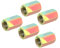 sourcing map 5 Stück Sechskant Überwurfmuttern M10x1mm Gewinde 24mm Länge Hülse Stehbolzen Adapter Rohrverbinder bunt