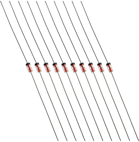 50 STÜCKE 1N34A Germaniumdiode 50 mA 65 V Axial 1N34A Elektronische Siliziumdioden Elektronische Komponenten für AM FM TV-IF-Anwendungen