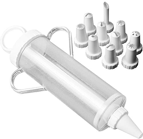Wüllner & Kaiser Garnierspritze, lebensmittelechter, BPA-freier Kunststoff, Transparent,