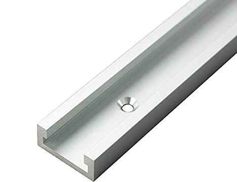 1pc Aluminum Alloy T-Track Woodworking T-slot Miter Track Miter Gauge Track Slot 300-800mm For Woodworking Workbench Tools (Color : Silver, Number of Pieces : 300mm)