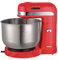 Jocca - Batidora Amasadora 350W con Bowl Acero Inoxidable 3,5L, 5 Velocidades, Sistema Autorrotacion por Friccion, Varillas para Batir y Amasar, Rojo