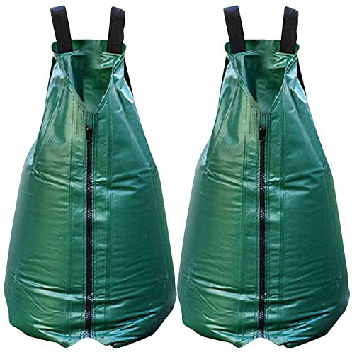 Royal Gardineer Wasserspender-Gießhilfe: 2er-Set XL-Baum-Bewässerungsbeutel, 75 l, UV-resistent, PVC (Baumtropfbewässerungsbeutel, Tropfbewässerungsbeutel, Bewässerungssystem)