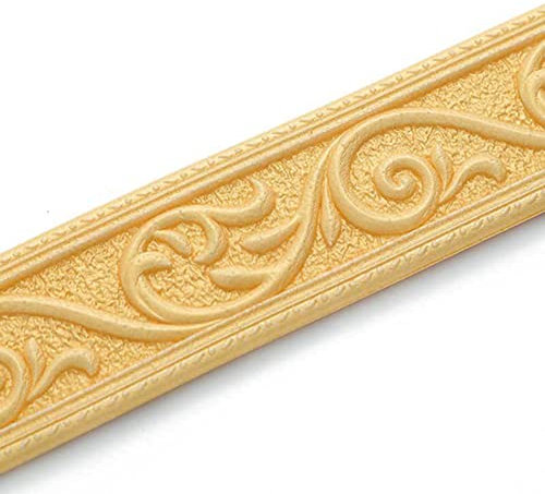 Aoguaro 230,1 x 5,1 cm 1/3/5 pz battiscopa striscia XPE schiuma adesivi adesivi decorativi 3D tagliabili bordo carta da parati, per tagliare pareti, porte, scale, sfondo TV, finestre, ecc