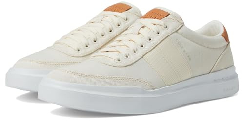 Cole Haan Men's Shoes-Grandpro Rally 2.0 Canvas Court Sneaker, Ivory Natural, 9.5 UK