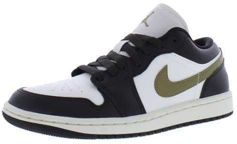 NIKE Damen Air Jordan 1 Low UNC Basketballschuh, Shadow Brown/Brown Kelp-sail, 38 EU, Shadow Brown Brown Kelp Segel, 38.5 EU