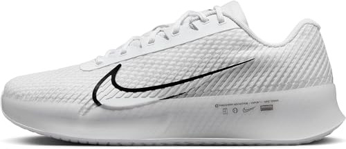 Nike Tennisschuh M Zoom Vapor 11 Hc, Weiß Schwarz White Black Summit White, DR6966-101, 48.5 EU (14 US)