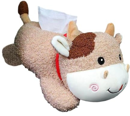 F Fityle Porta fazzoletti per Auto in Peluche Scatola per fazzoletti sospesa Decorazione Interna Accessori Morbidi per Auto Contenitore per fazzoletti Porta,