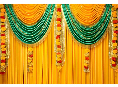 9x6ft Indian Traditional Backdrop Photography Hindu Pooja Decorations