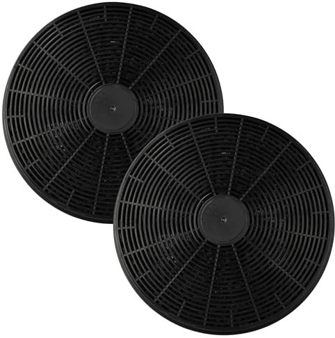 vhbw 2x Aktivkohlefilter kompatibel mit PKM 6004H, 6090H, 8060GZ, 50007, 8090GZ, 9004, 9040/60, 8099 GISZ, 9004H Dunstabzugshaube - 17,5 cm