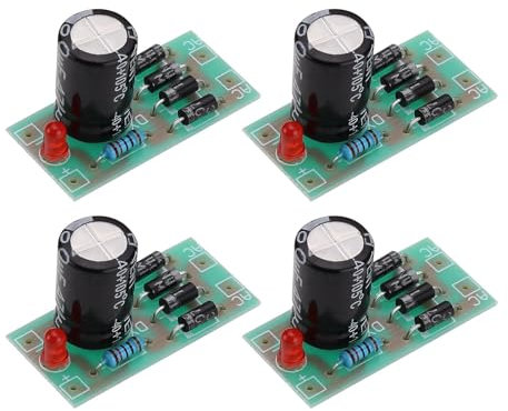 OTOTEC 4 pz AC 6-16V a DC 12V Convertitore di Alimentazione 1N4007 Full Bridge Raddrizzatore Filtro Modulo di Alimentazione per Modello Treno Ferrovia LED