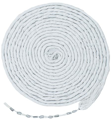 TBWBEC Nastro di piombo per tende, 30 g/m, per tende pesanti, per esterni, liscio, per tende da doccia, 6 m