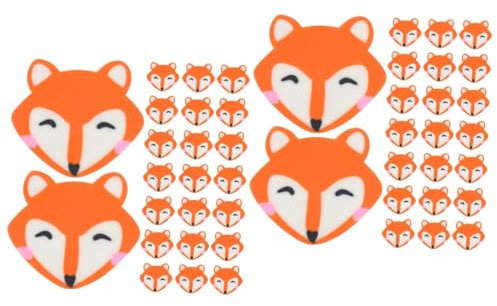 DIYEAH Diyeah Radiergummi 100 StüCk Niedliche Fuchs-Minifiguren FüR Kinder Schul-Und Urlaubs-Schreibwaren